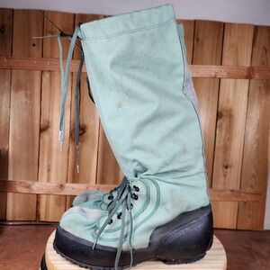 Vintage Wellco Extreme Cold Weather N-1B Boots Mens M Green Military Insulated